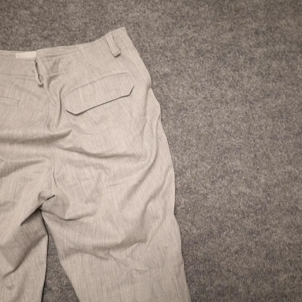 Calvin Klein Dress Pants Mens 32x30 Gray Wool Blend Stretch Flat Front Office